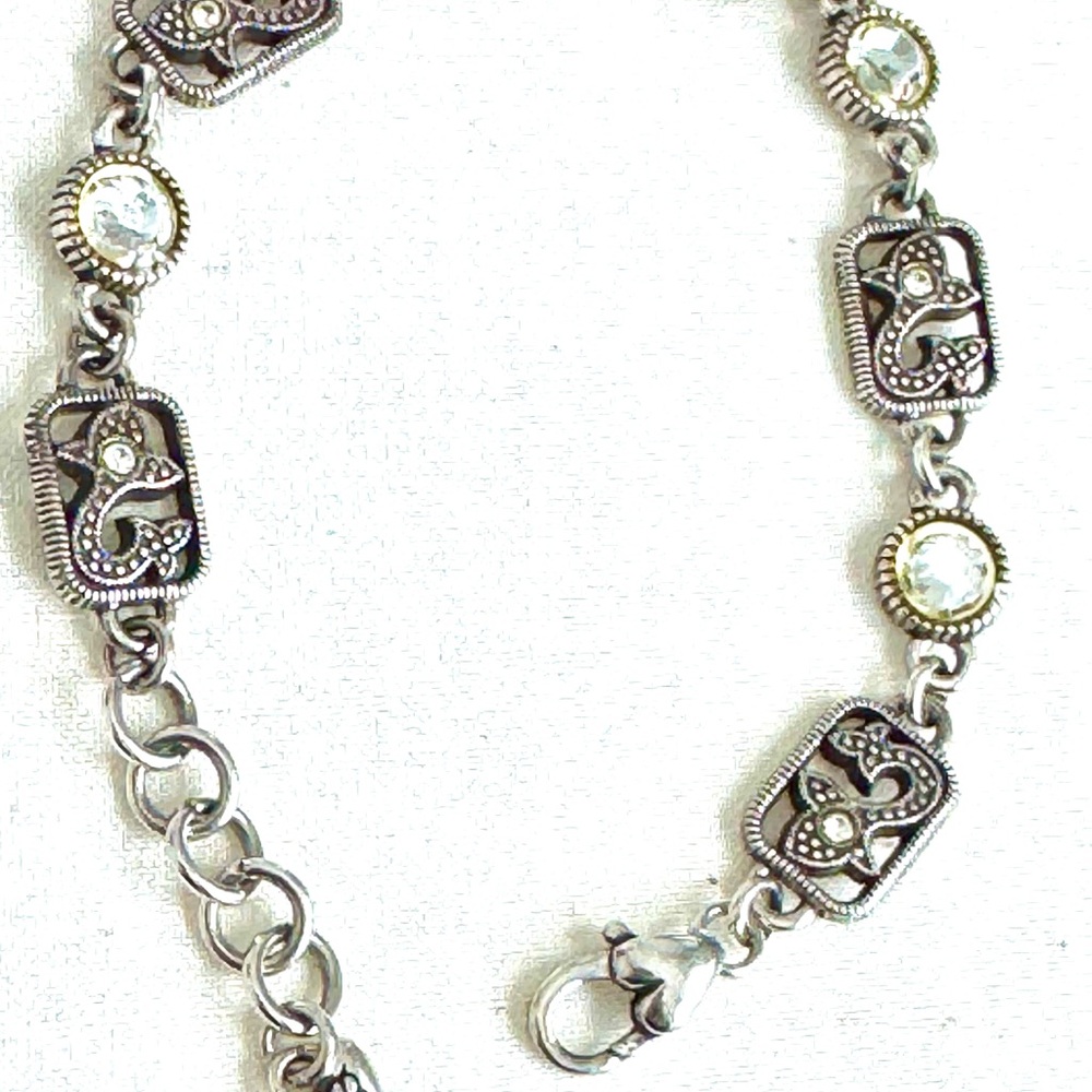 Brighton Silver Bracelet with Crystal Details